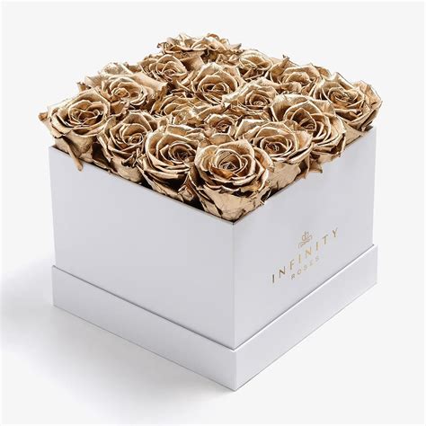 Metallic Rose Box 